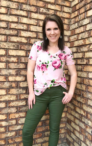 Plus size Olive green jeggings