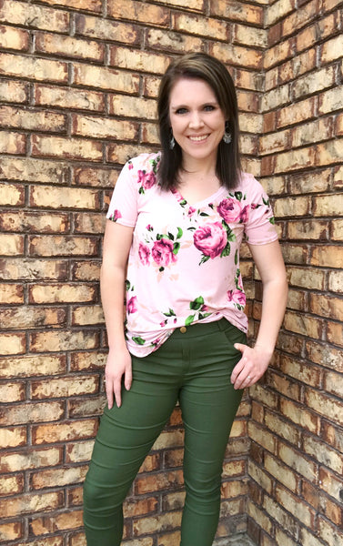 Plus size Olive green jeggings
