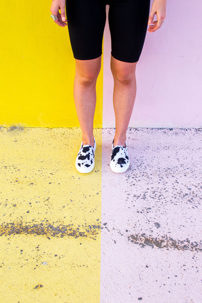 Cow Print Sneakers