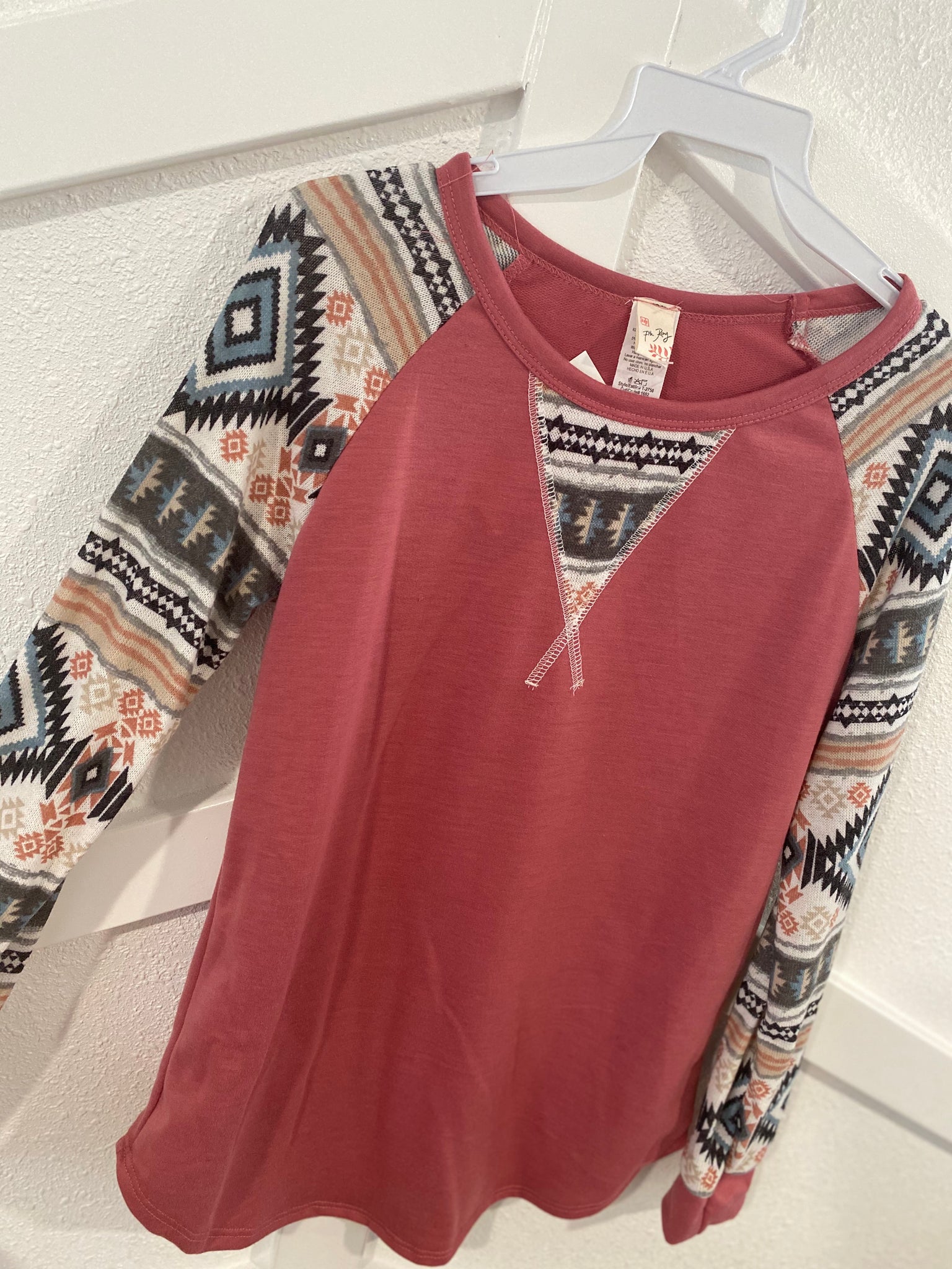 Mauve Aztec Top