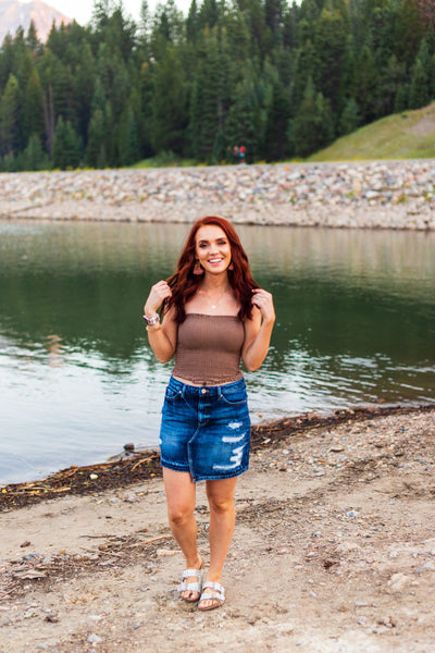 Brown Tube Top