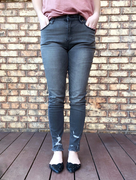 Gray kan can jeans
