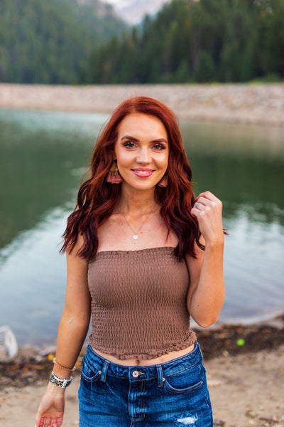 Brown Tube Top