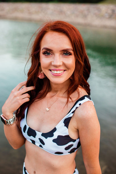 The Cutest Cow Print Bikini