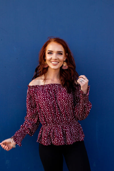 Girls Night Out Polka Dot Top