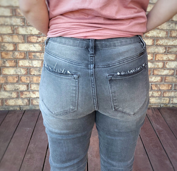 Gray kan can jeans