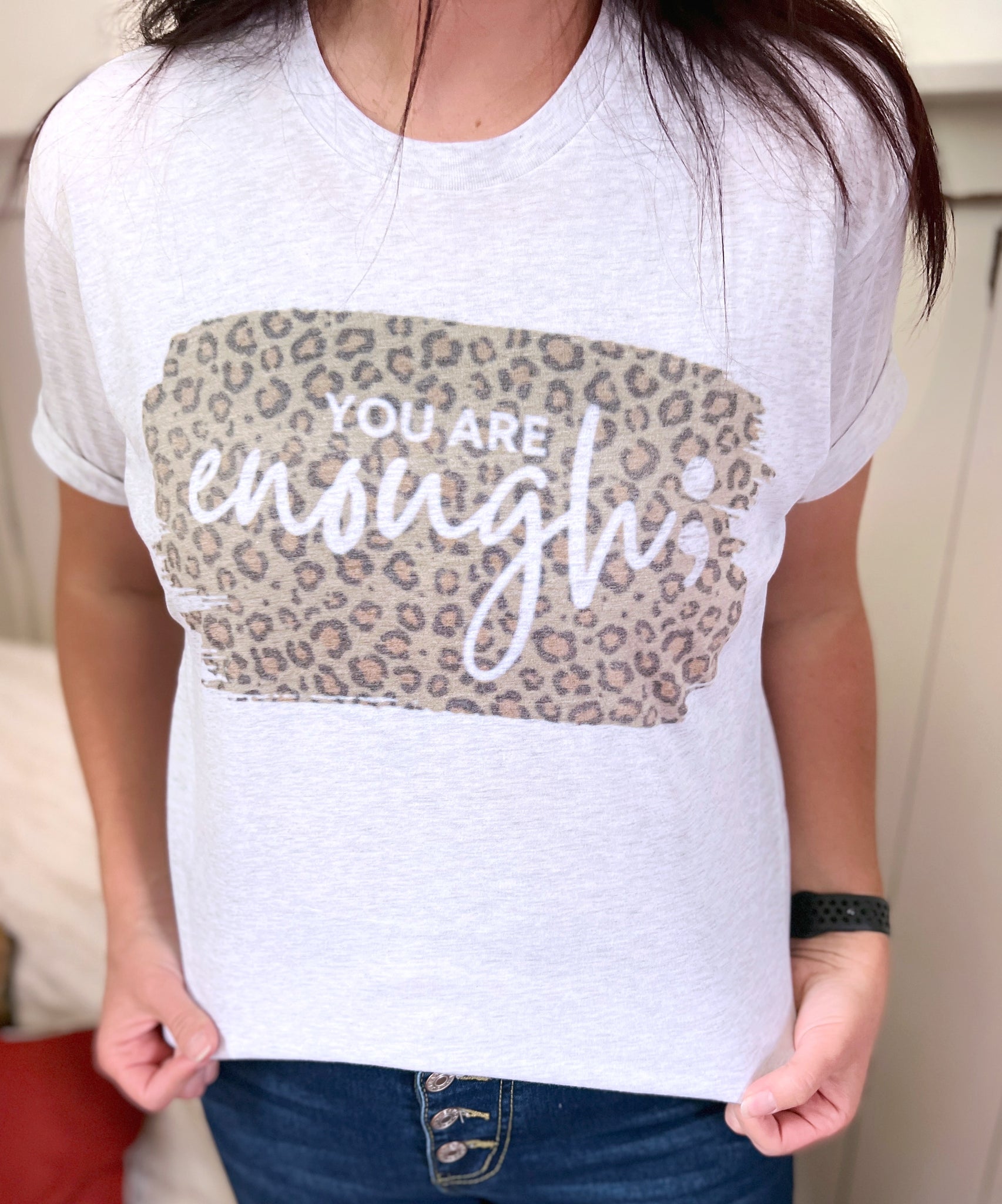 You are enough leopard print