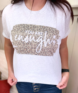 You are enough leopard print