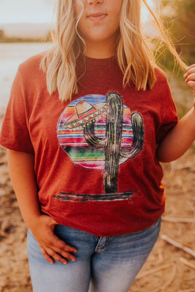 Cactus sombrero graphic tee