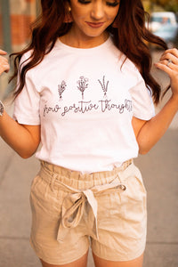 Grow Positive Thoughts Graphic Tee