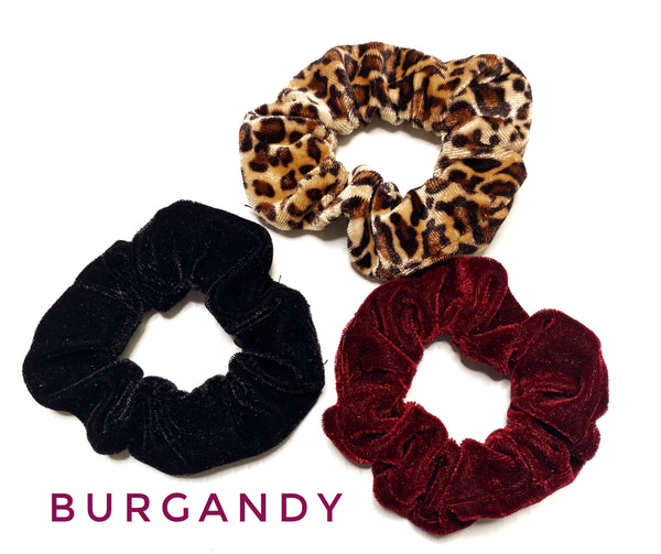 3 piece leopard Scrunchies set