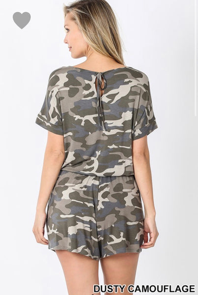 Dusty Camo Romper