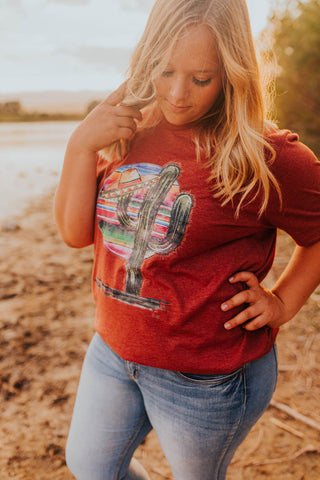 Cactus sombrero graphic tee
