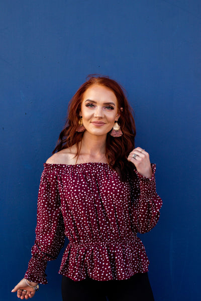 Girls Night Out Polka Dot Top