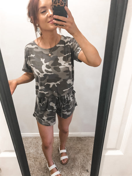 Dusty Camo Romper