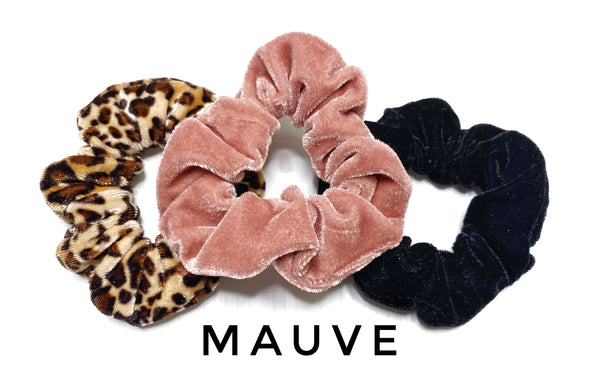 3 piece leopard Scrunchies set