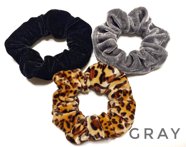 3 piece leopard Scrunchies set