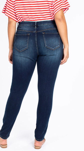 Plus size Fleece Lined kancan jeans