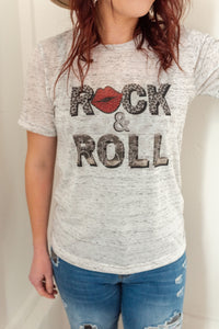 rock and roll graphic tee shirt