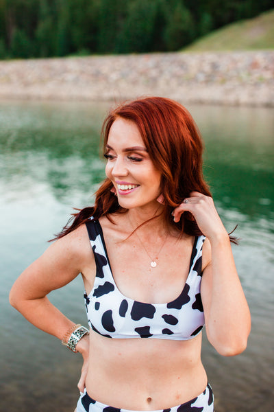 The Cutest Cow Print Bikini