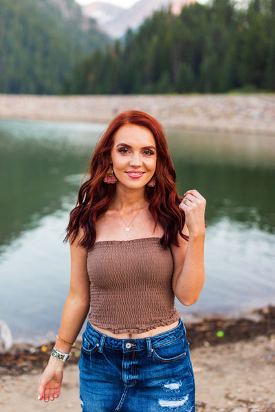 Brown Tube Top