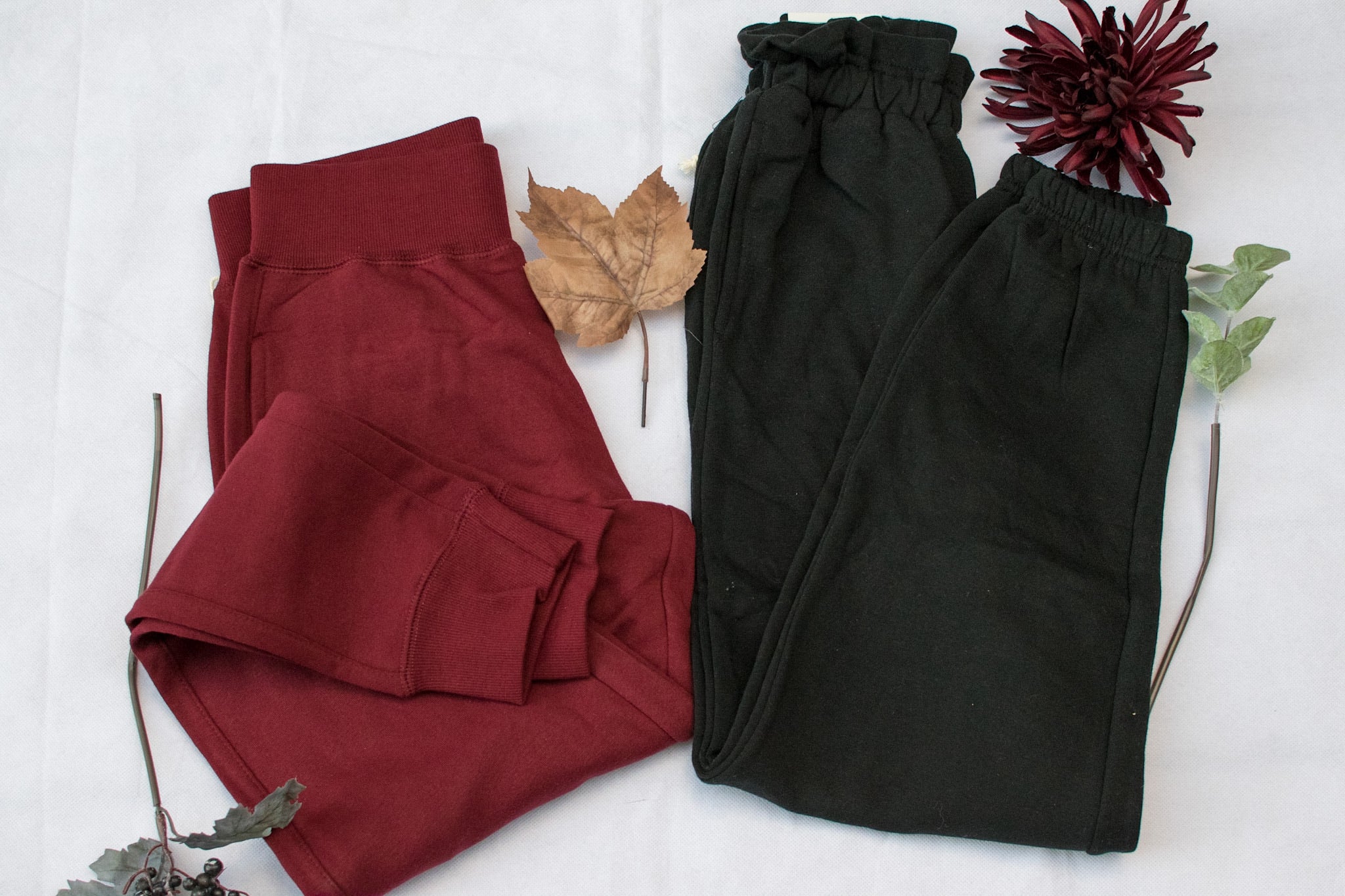 Burgundy Comfy Joggers