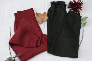 Burgundy Comfy Joggers