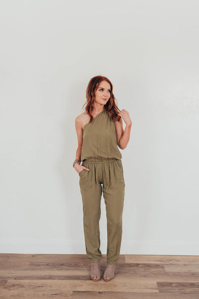 Light Olive Green Jumpsuit