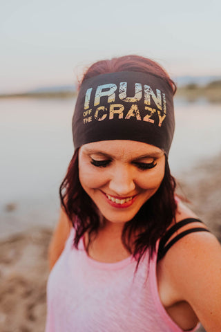 I run to burn off the crazy Exercise headband