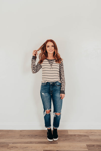 Leopard long Sleeve Top