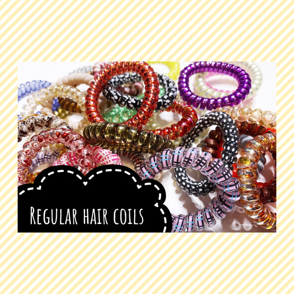 Hair Coils regular, assorted set of 8