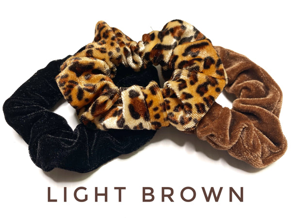 3 piece leopard Scrunchies set