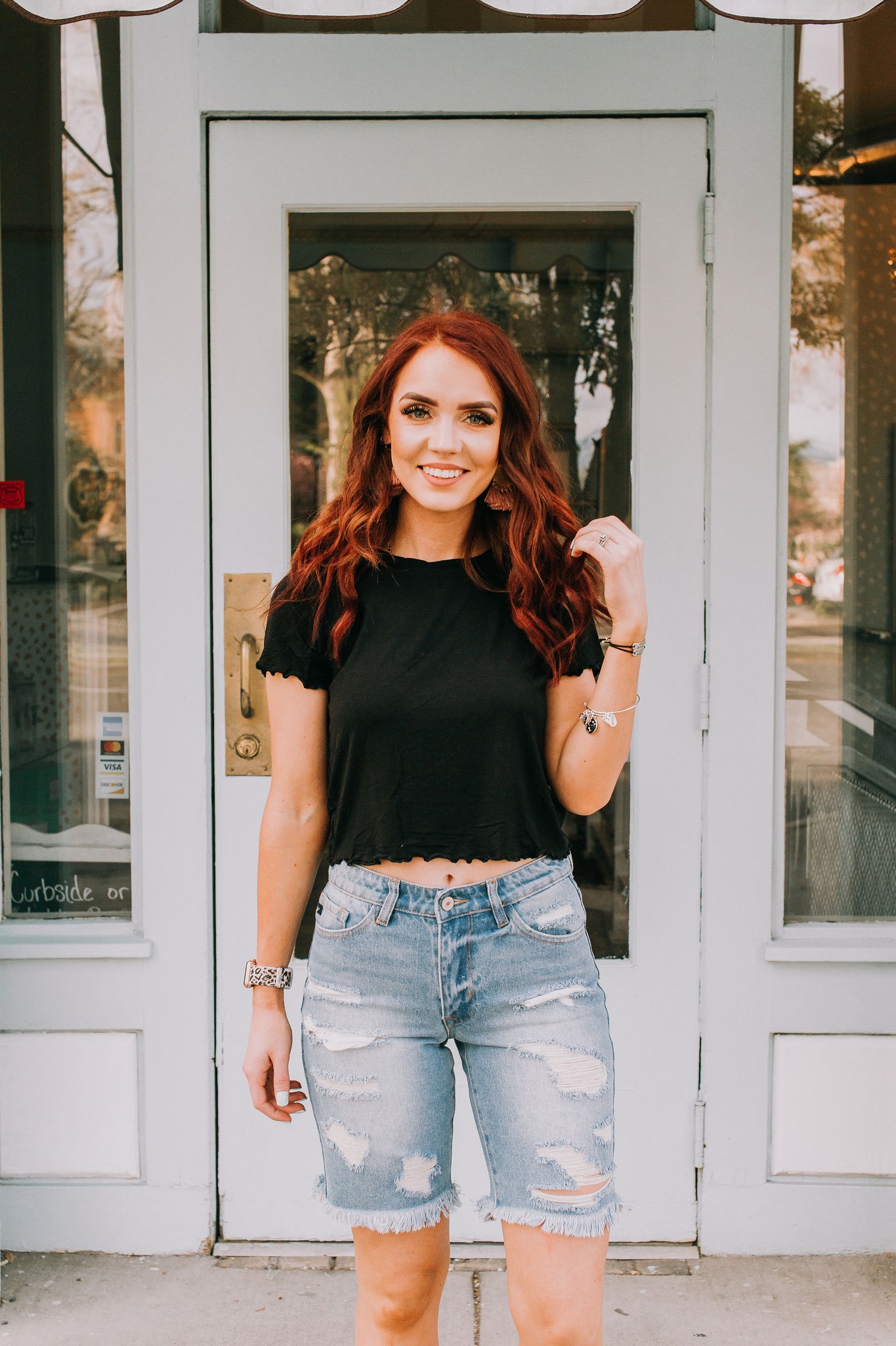 The Perfect Basic black Crop Top