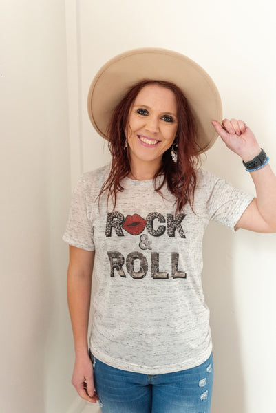 rock and roll graphic tee shirt