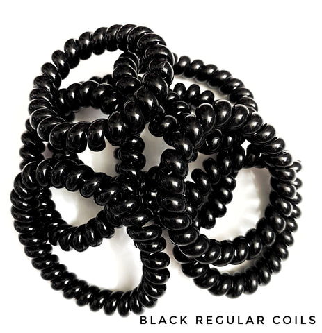 Regular black hair coils sets