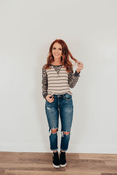 Leopard long Sleeve Top