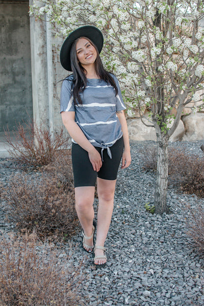 Black High Waisted Biker Shorts