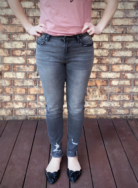 Gray kan can jeans