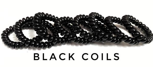 Regular black hair coils sets