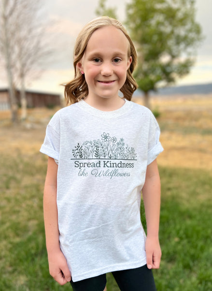 Kids Spread Kindness like wild flowers mommy and me
