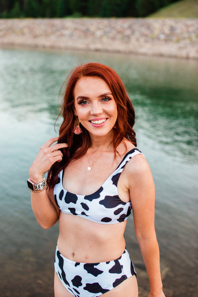 The Cutest Cow Print Bikini