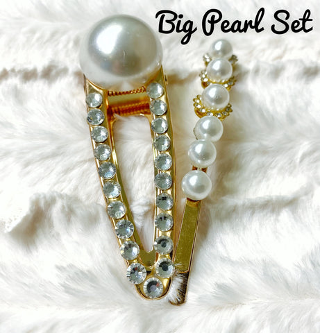 Big pearl hair clip