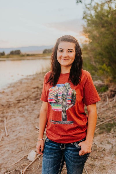 Cactus sombrero graphic tee