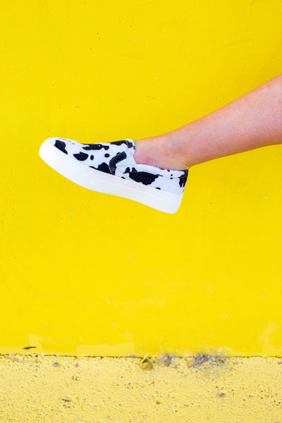 Cow Print Sneakers