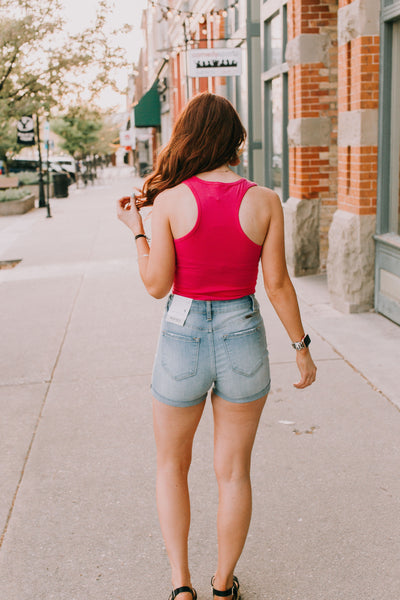 Hot Pink Tank Top bodysuit