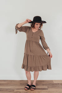 Taupe Swing Dress