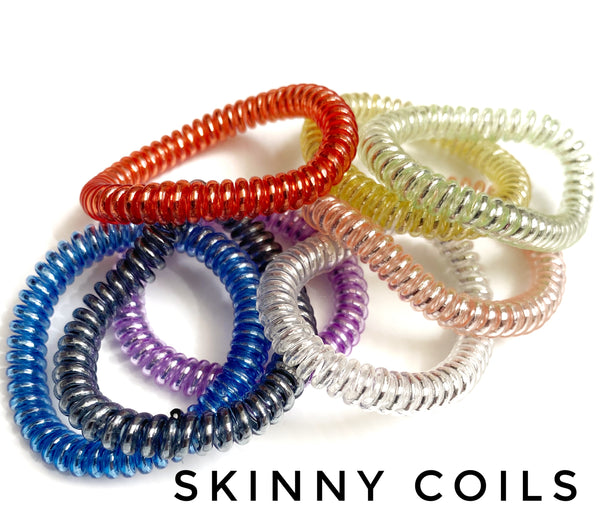 Skinny Hair Coils assorted pack of 8