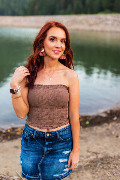 Brown Tube Top