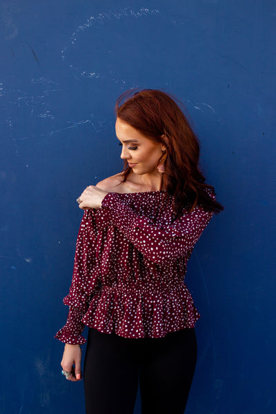 Girls Night Out Polka Dot Top