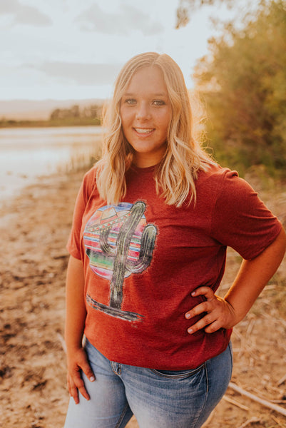 Cactus sombrero graphic tee